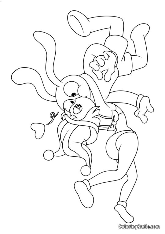 Pomni Célèbre Jacks - Page de Coloriage