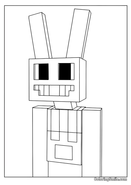 Jacks en Style Maynkraft - Page de Coloriage