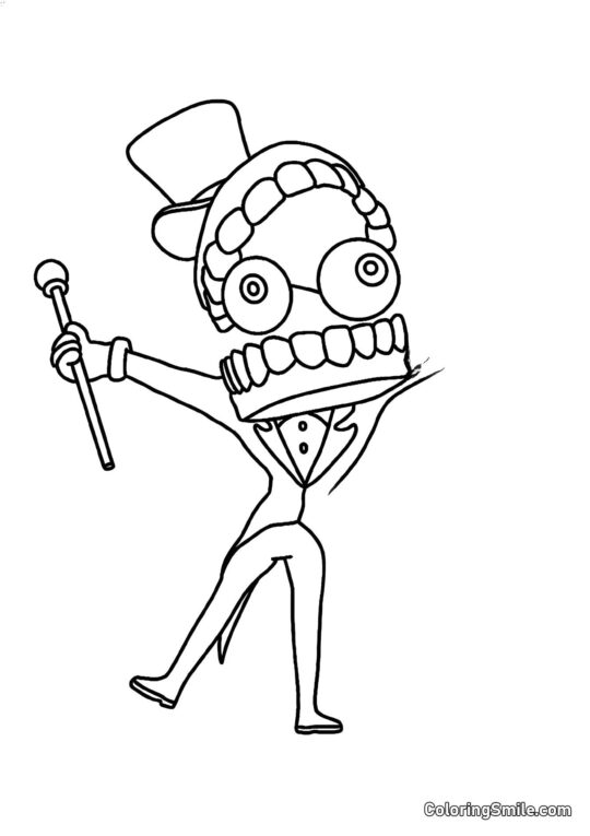 Keyn avec Jaune - Page de Coloriage