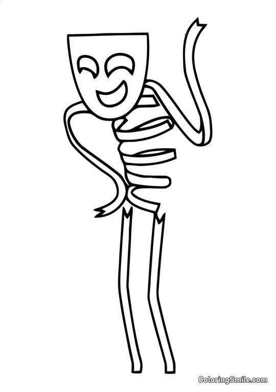 Gangl Fait un Geste de Main - Page de Coloriage