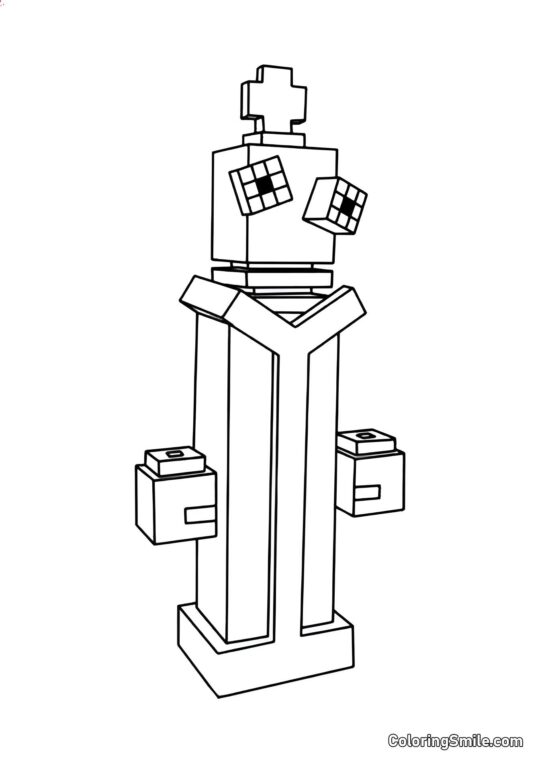 Corail en Style Maynkraft - Page de Coloriage