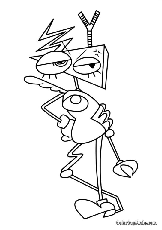 Zubl Insupportable - Page de Coloriage