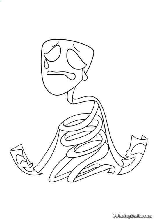 Gangl en Larmes - Page de Coloriage