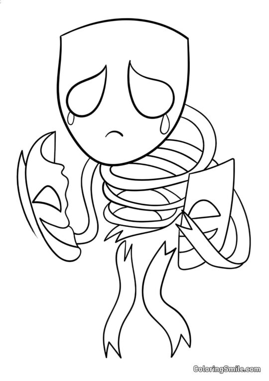 Gangl Malheureuse - Page de Coloriage