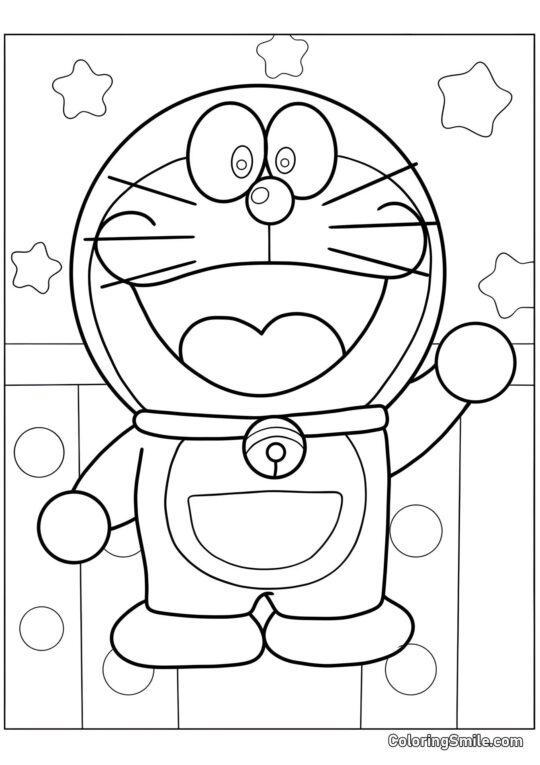 Doraemon mignon Doraemon mignon - Page de Coloriage