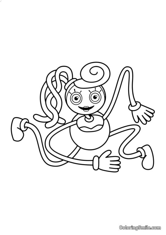 Maman Long Jambes Maman Long Jambes - Page de Coloriage