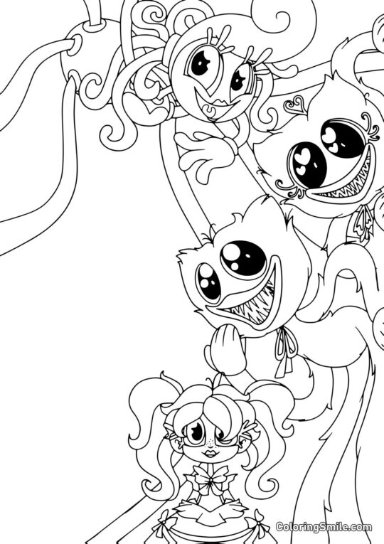 Héros de Poppy Playtime 2 Héros de Poppy Playtime 2 - Page de Coloriage