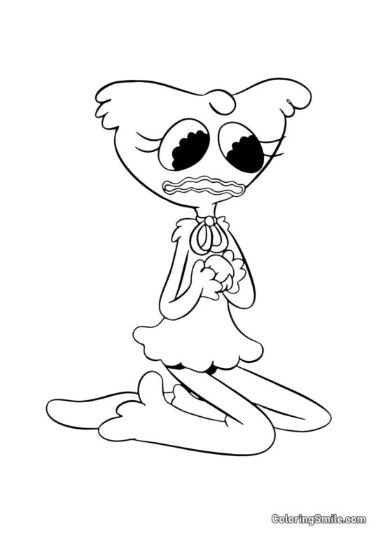 Kissy Missy contrariée pleurant Kissy Missy contrariée pleurant - Page de Coloriage