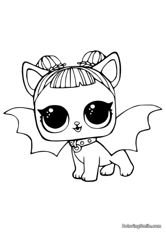 LOL animal de compagnie chiot Minuit - Page de Coloriage