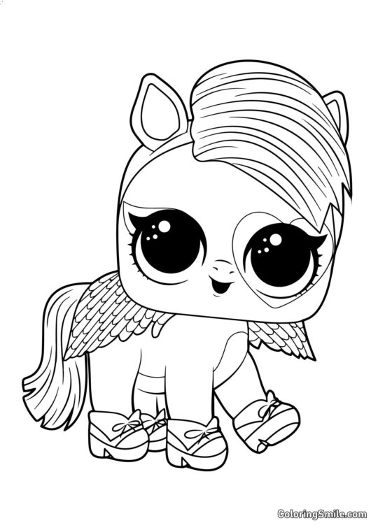 LOL animal de compagnie poney Beauté - Page de Coloriage