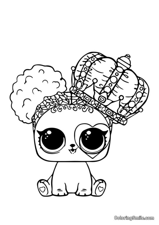 LOL animal de compagnie chiot Coeur de graine - Page de Coloriage
