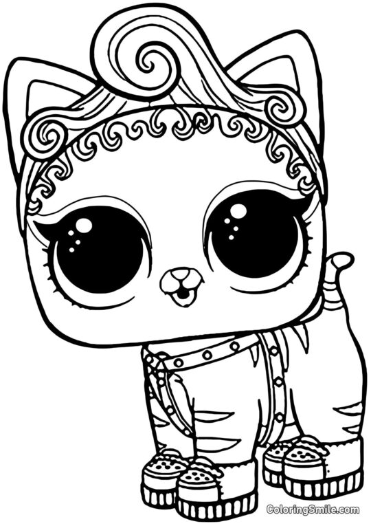 LOL animal de compagnie chaton Mur - Page de Coloriage