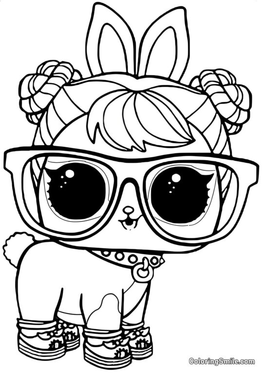 LOL animal de compagnie lapin Bon Bon Hop Hop - Page de Coloriage