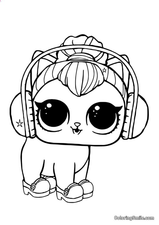 LOL animal de compagnie chaton Kitti - Page de Coloriage