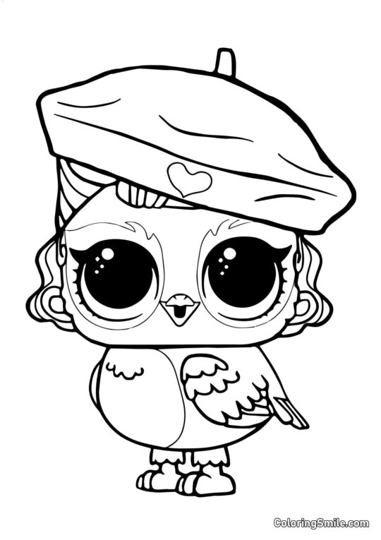 LOL animal de compagnie hibou Angelochek - Page de Coloriage