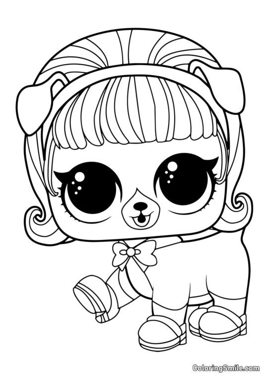 LOL animaux de compagnie chiot Madame - Page de Coloriage