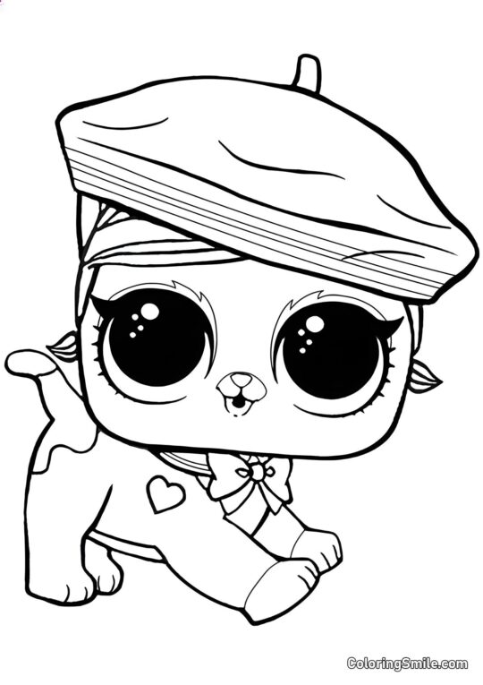 LOL animal de compagnie joyeux Fluffy - Page de Coloriage