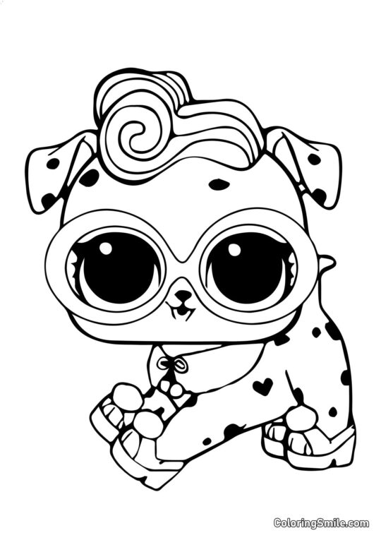 LOL animaux de compagnie dalmatien - Page de Coloriage