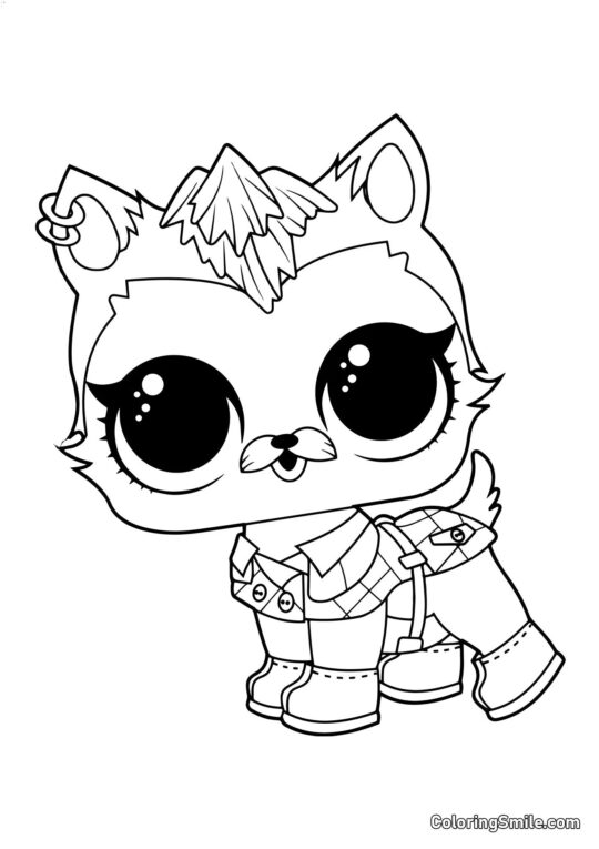 LOL animal de compagnie chiot Glace - Page de Coloriage
