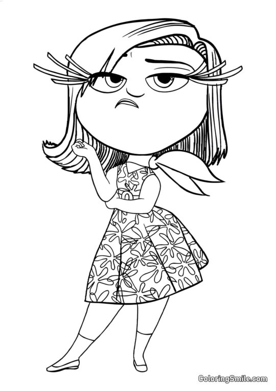 Émotion Élégante Dégoût Émotion Élégante Dégoût - Page de Coloriage