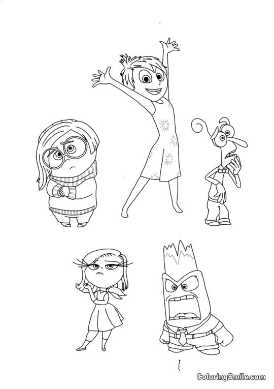 Premières émotions de Riley Premières émotions de Riley - Page de Coloriage