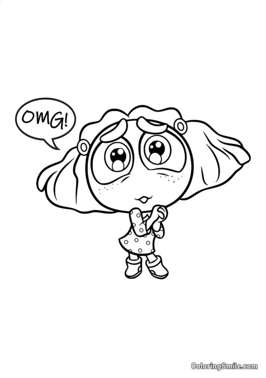 Envie avec de grands yeux Envie avec de grands yeux - Page de Coloriage