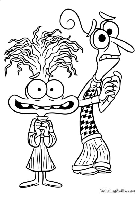 Anxiété et Peur de Vice-Versa 2 Anxiété et Peur de Vice-Versa 2 - Page de Coloriage