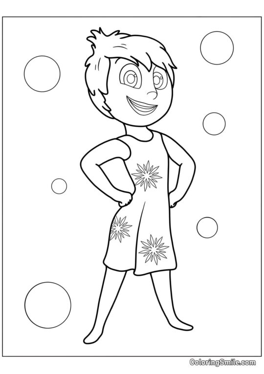 Émotion Joyeuse Joie Émotion Joyeuse Joie - Page de Coloriage