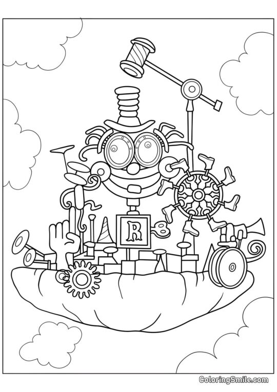 Île de Fun Riley Île de Fun Riley - Page de Coloriage