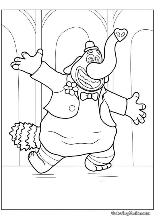 Bing Bong de Vice-Versa Bing Bong de Vice-Versa - Page de Coloriage