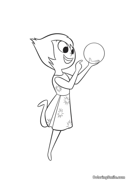 Joie et orbe Joie et orbe - Page de Coloriage