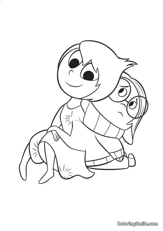 Joie et Tristesse Joie et Tristesse - Page de Coloriage