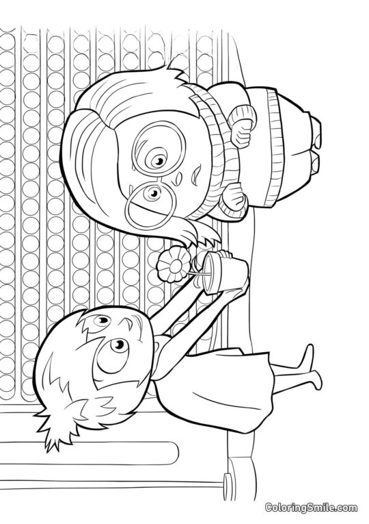 Émotions Joie et Tristesse Émotions Joie et Tristesse - Page de Coloriage