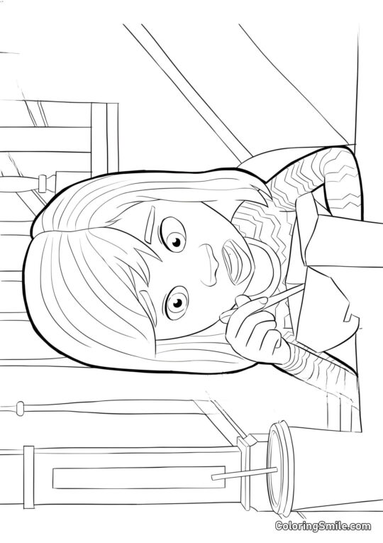 Riley Andersen mangeant Riley Andersen mangeant - Page de Coloriage