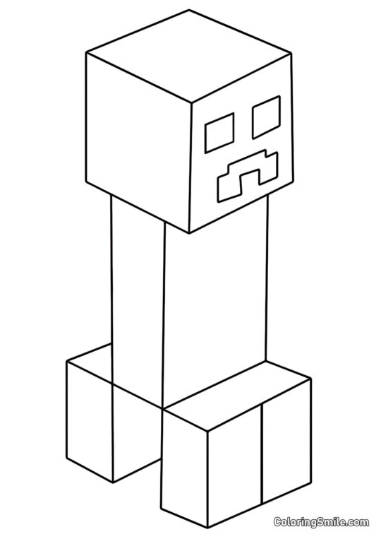 Creeper - Page de Coloriage