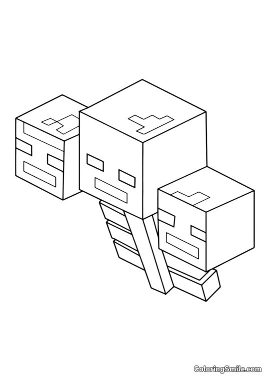 Wither de Minecraft - Page de Coloriage