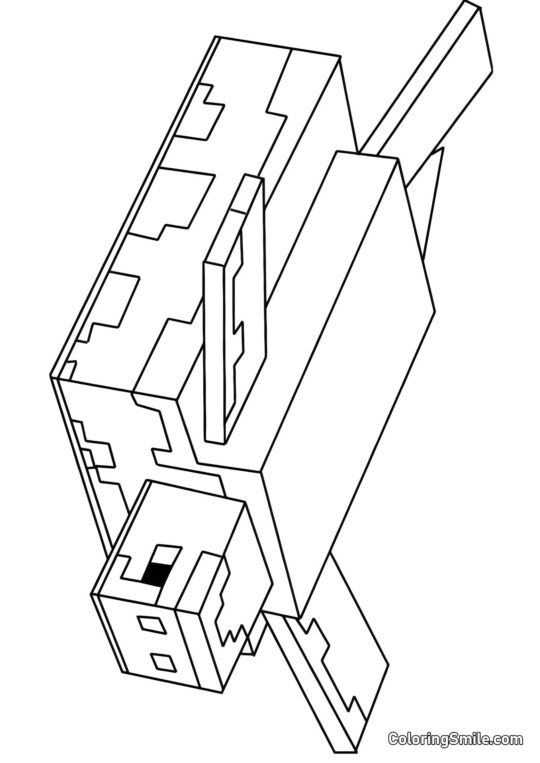 Tortue de Minecraft - Page de Coloriage