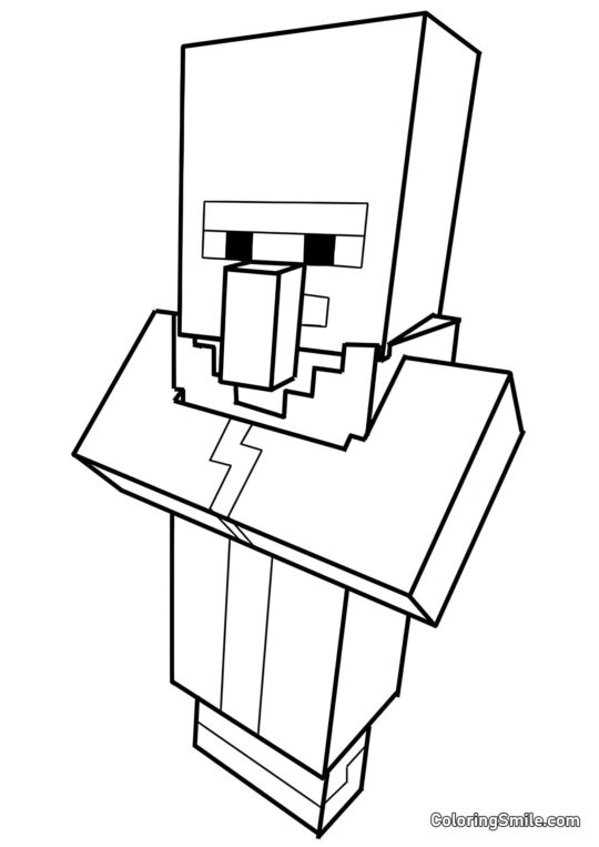 Habitant du village - Page de Coloriage