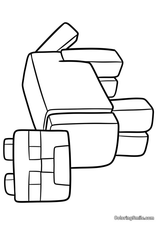 Ocelot de Minecraft - Page de Coloriage