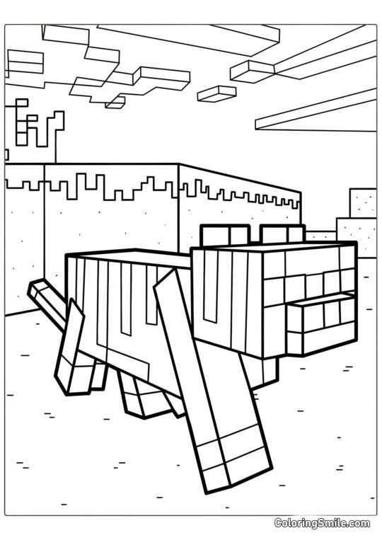 Chat de Minecraft - Page de Coloriage