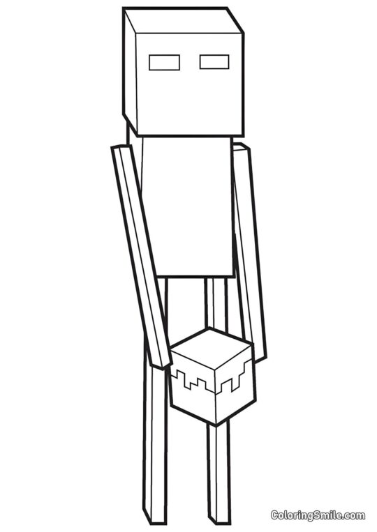 Enderman - Page de Coloriage