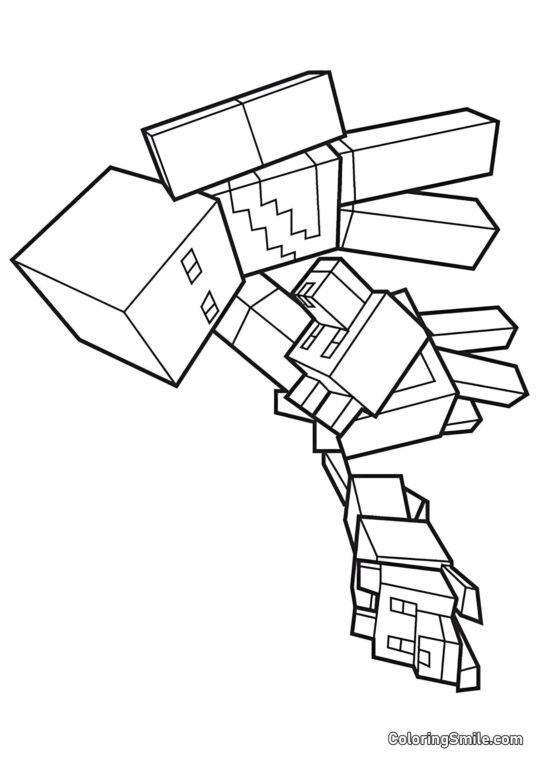 Joueur avec des loups - Page de Coloriage