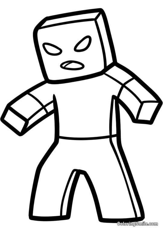 Zombie maléfique - Page de Coloriage