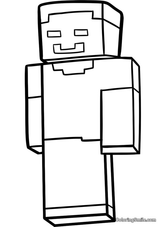Herobrine - Page de Coloriage