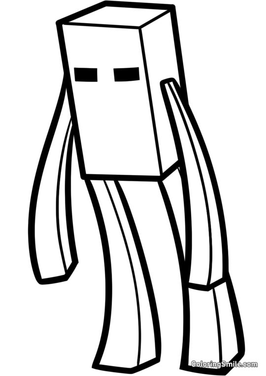 Enderman - Page de Coloriage