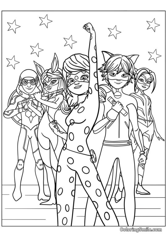 Affiche de Coccinelle - Page de Coloriage