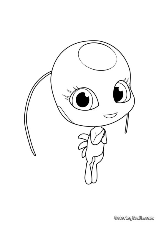 Tikki — Kwami de la création - Page de Coloriage
