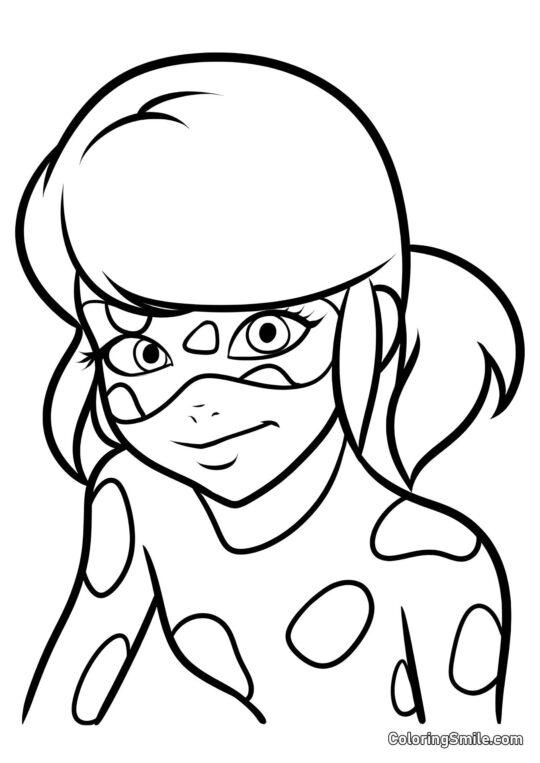 Coccinelle (Portrait) - Page de Coloriage