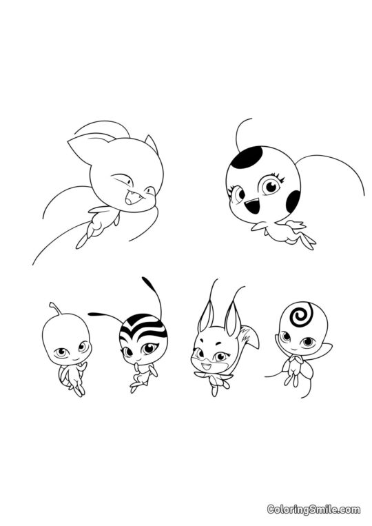 Kwami - Page de Coloriage