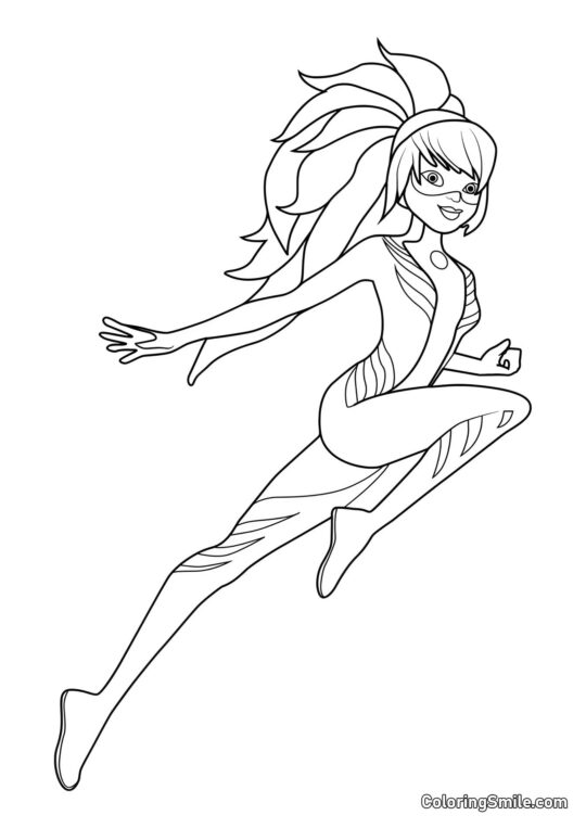 Marinette en Coccinelle Dragon - Page de Coloriage